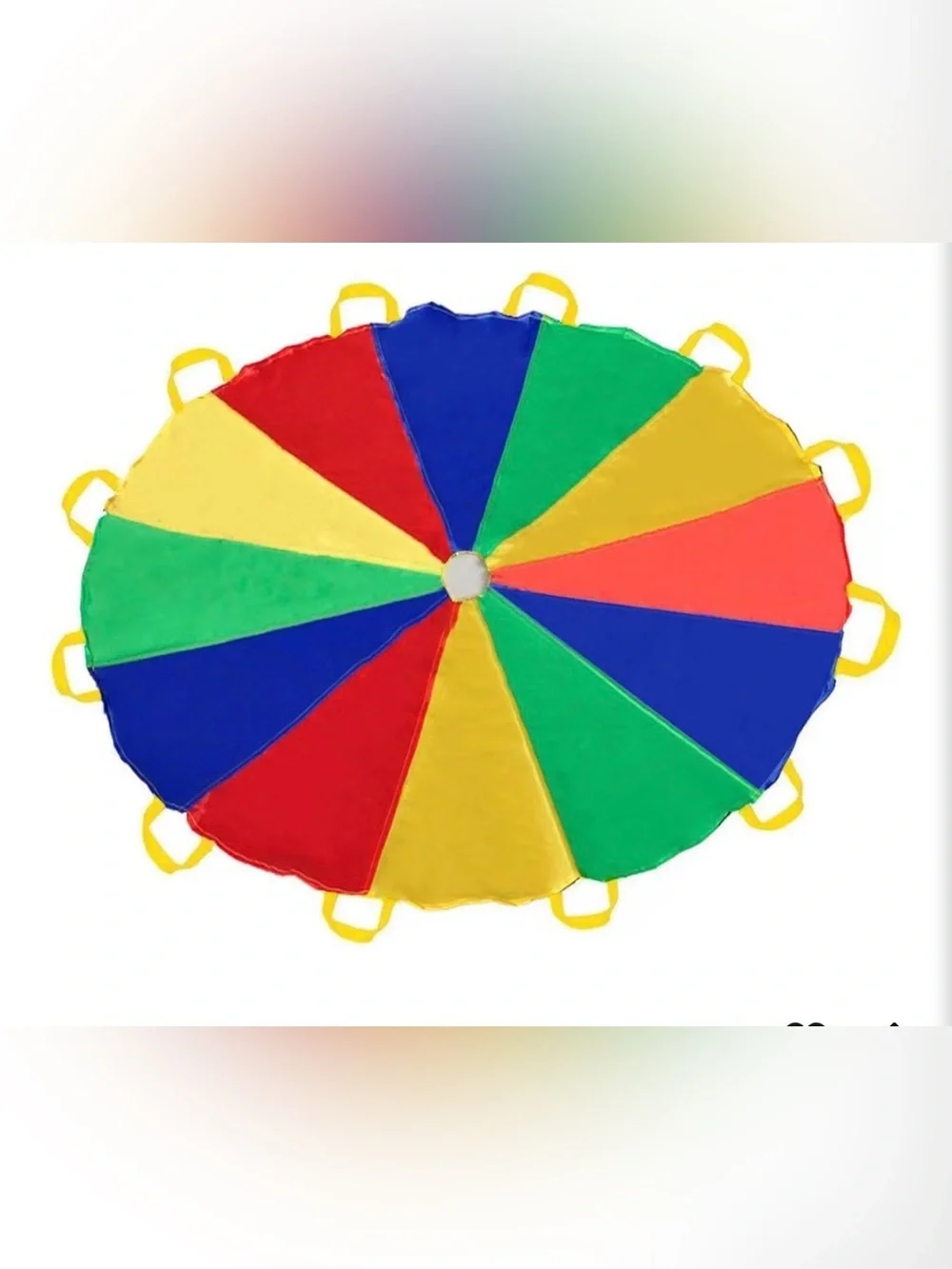 Kids Play Parachute 12ft with 12 Handles - Fun Group Game for Outdoor & School